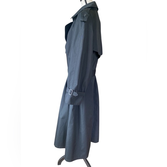 Vintage black women’s trenchcoat size 20 - Picture 4 of 12